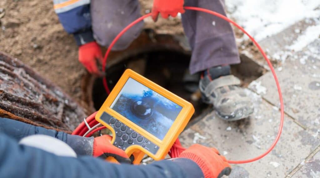 sewer inspection with camera