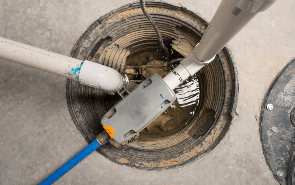 sump pump installation